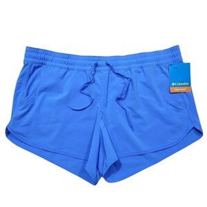 Columbia Omni-Shade Women's Bogata Bay Stretch Shorts Blue XL -Q